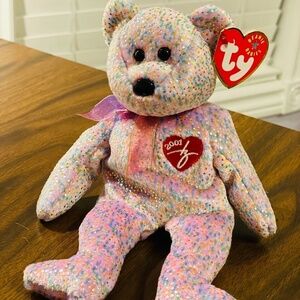 Ty Beanie Baby 2001 Signature Bear - Never Played With